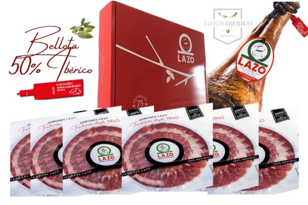 Loncheado Jamón Bellota 50% Ibérico de LAZO