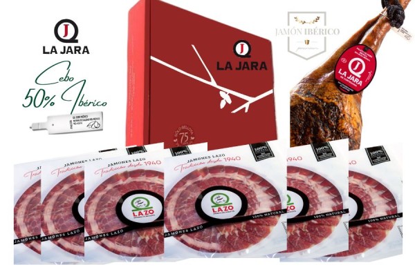 Loncheado Jamón Cebo 50% Ibérico - LA JARA

